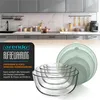Arendo Salatschüssel 5er Set mit Deckel, Glasschüssel 1L, Produktbild-Vorschau 3