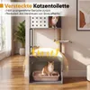 COSTWAY Kraboom met kattenbakopslag, voerbak, sisalpalen, Productafbeelding-voorbeeld 6