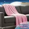 Feluna Grobmaschige Wohlfühldecke Kuscheldecke Strickdecke Produktbild-Vorschau 2