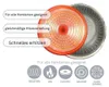 Padella con coperchio in vetro ø28cm con struttura a nido Anteprima dell’immagine prodotto 4