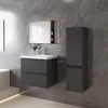 60 cm Badmöbel-Set Unterschrank mit Mineralguss waschtisch Produktbild-Vorschau 3