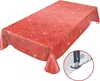 Tischdecke Wachstuch Weihnachten Rot Robust Wasserabweisend Produktbild-Vorschau 2