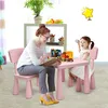 GOPLUS Kindersitzgruppe aus Kunststoff, Kindertisch mit 2 Produktbild-Vorschau 4