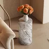 Runder Beistelltisch 30 cm, graue Marmoroptik, MDF, Produktbild-Vorschau 4