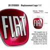 Fiat 3D nálepka logo náhradního dílu pro Volante 500 Náhled obrázku produktu 3