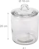 Bocal de conservation Relaxdays avec couvercle, 4 l, verre, Voir les images du produit 4