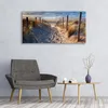 Glasbilder 120x60 Wandbild Druck auf Glas Fußpfad Meer Produktbild-Vorschau 3