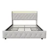INONEFT Polsterbett 140x200cm mit LED und USB, Bett mit 4 Produktbild-Vorschau 14