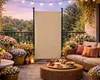 Paravent Outdoor Wetterfest 180 x 78 cm Beige | Raumteiler Produktbild-Vorschau 2