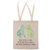 Mr. & Mrs. Panda Stoffbeutel Frosch Liebe - Grau Pastell - Produktbild-Vorschau 3