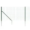 vidaXL Maschendrahtzaun mit Bodenhülsen Grün 0,8x25 m -  Produktbild-Vorschau 5