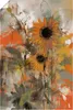 ARTland Poster Sonnenblumen Abstract Größe: 20x30 cm Produktbild-Vorschau 1