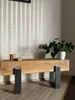TV Bank aus massivem Eichenholz 21x21cm, Holzbank, Produktbild-Vorschau 4