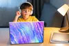 MuchoWow® Laptop Aufkleber Sticker Cover Neon - Edelsteine Produktbild-Vorschau 3