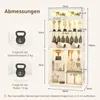 Puluomis Vitrine Glasvitrine mit 3 Farbe Beleuchtung und Produktbild-Vorschau 4