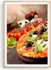 Gerahmtes Poster - Rahmen in heller Eiche - Pizza Essen Produktbild-Vorschau 1