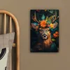 Leinwandbilder 20x30 cm - Tiere, Blumen - Hirsche, Bilder Produktbild-Vorschau 5
