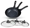 BEM Pfannen-Set mit Glasdeckeln – 3-teilig (20, 24, 28 cm) Produktbild-Vorschau 1