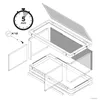 Terrarium, Paludarium Exo Terra EX Vista 90 - 90 x 45 x 45 Productafbeelding-voorbeeld 9