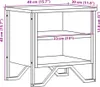 vidaXL Nachttische 2 Stk. Grau Sonoma 40x30x40 cm Produktbild-Vorschau 8