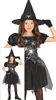 Hexenmagie Spinnennetz Kostüm Glitzer Hut Halloween Hexe Produktbild-Vorschau 1