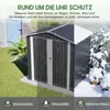 Metalen gereedschapsschuur 142 x 185 cm met metalen Productafbeelding-voorbeeld 4
