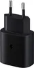 A black Samsung fast charger with European plug pins. Produktbild-Vorschau