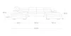 A line drawing of a sectional sofa with dimensions indicated by lines and numbers. Produktbild-Vorschau