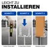 GeZu Impex Verstellbare U Pfostenträger mit Dolle 400 mm Produktbild-Vorschau 3