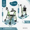 Mobiclinic Rollator Escorial Rollator faltbar und leicht Produktbild-Vorschau 3
