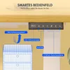 A diagram illustrating the features of an adjustable desk. Produktbild-Vorschau