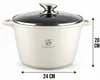 Pentola da 24 cm, 6,2 L, per induzione, con manici Anteprima dell’immagine prodotto 2