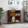 vidaXL Szafka panelowa dąb wędzony 84,5x38x89 cm materiał Podgląd zdjęcia produktu 2