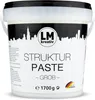 A white plastic tub of LM Strukturpaste grob (texture paste). Produktbild-Vorschau