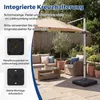 Podstawa parasola COSTWAY z kółkami, wypełniana do 210 kg, Podgląd zdjęcia produktu 8