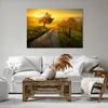 Bild auf Leinwand - Leinwandbild - Feld Straße Baum - Produktbild-Vorschau 6