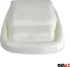 A white foam seat cushion is shown from a slightly elevated front-facing angle against a white background. Voir les images du produit