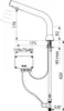 Delabie Waschtisch-Ventil BINOPTIC G3/8B matt schwarz H.170 Produktbild-Vorschau 2