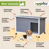 zooprinz Hundehütte Jacky | L | Wetterfest | Massivholz | Produktbild-Vorschau 9