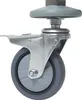 A close-up view of a single caster wheel assembly, likely from a piece of furniture or equipment. Voir les images du produit