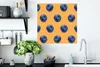 MuchoWow® Poster Blaue Beere - Orange - Muster 50x50 cm - Produktbild-Vorschau 3