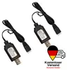 2x Cavo di ricarica USB con indicatore LED Per batterie Anteprima dell’immagine prodotto 1