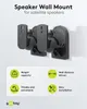 A product image showing a speaker wall mount with feature callouts and the brand logo. Podgląd zdjęcia produktu