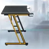 TRMLBE Gaming Tisch 160x60cm Gamingtisch Schwarz Produktbild-Vorschau 3
