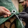 TK Gruppe Timo Klingler 4x5 m plachta zelená, ako ochranná Náhľad obrázku produktu 2