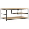 vidaXL Stolik kawowy dąb sonoma 90x49x40 cm materiał Podgląd zdjęcia produktu 6