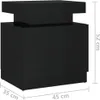 vidaXL Nachttisch Hochglanz-Schwarz 45x35x52 cm Produktbild-Vorschau 7