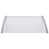 vidaXL Türvordach Grau und Transparent 120x75 cm PC Produktbild-Vorschau 9