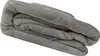 A folded gray blanket is shown against a white background. Produktbild-Vorschau
