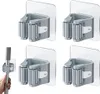 4 Stück Besenhalterung Wand Selbstklebend, Besenhalter Produktbild-Vorschau 2
